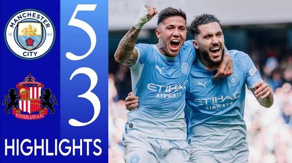 Man City 5-3 Sunderland